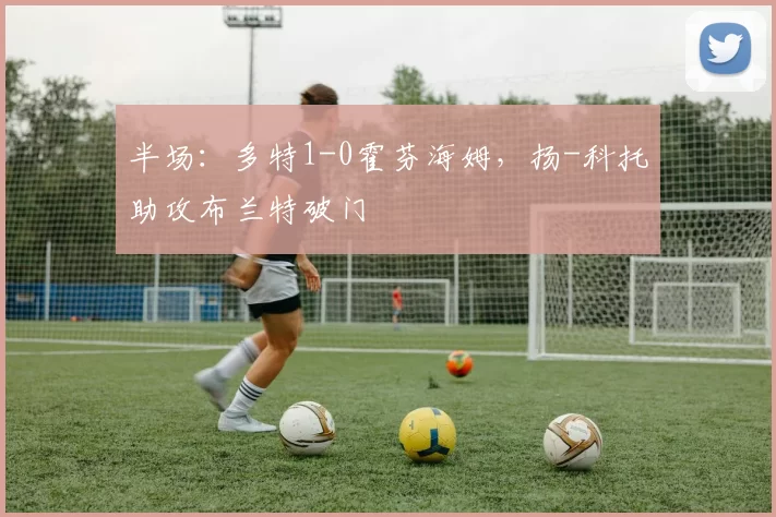 半场：多特1-0霍芬海姆，扬-科托助攻布兰特破门